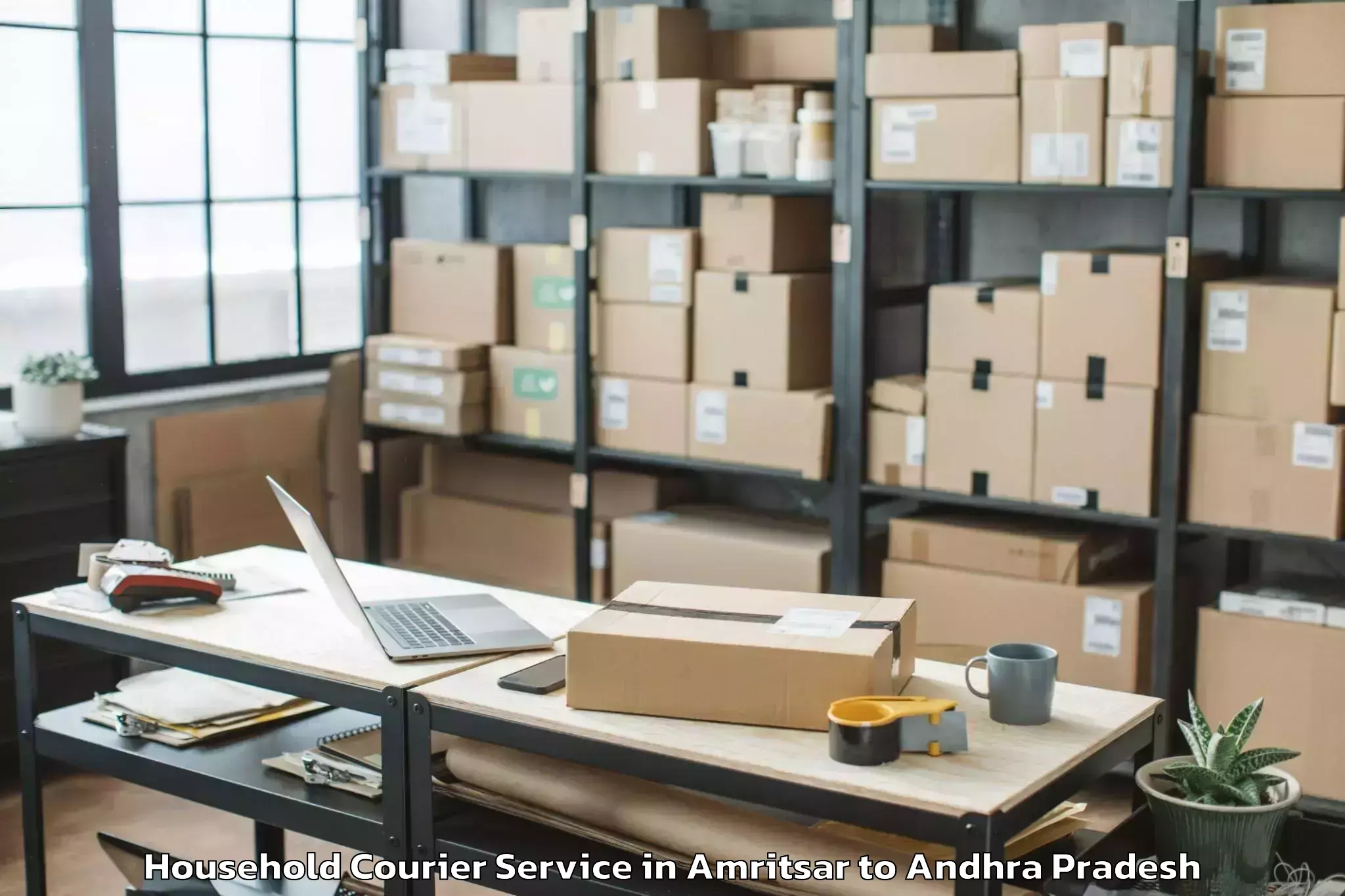 Expert Amritsar to Vadlamudi Household Courier